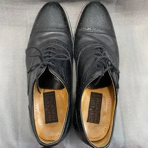 Mercanti Fiorentini oxford  7010 ShoesBlack  Leather Men Sz  9.5 MADE IN ITALY Mercanti Fiorentini Black Leather Oxfords Men main image 4